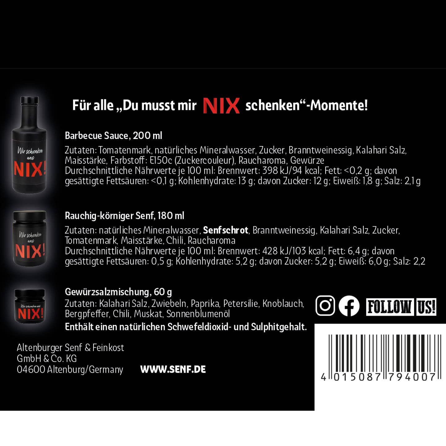 Altenburger Senf & Feinkost GmbH & Co. KG - Wholesale Food Gift Basket - We don't give ourselves a gift box3