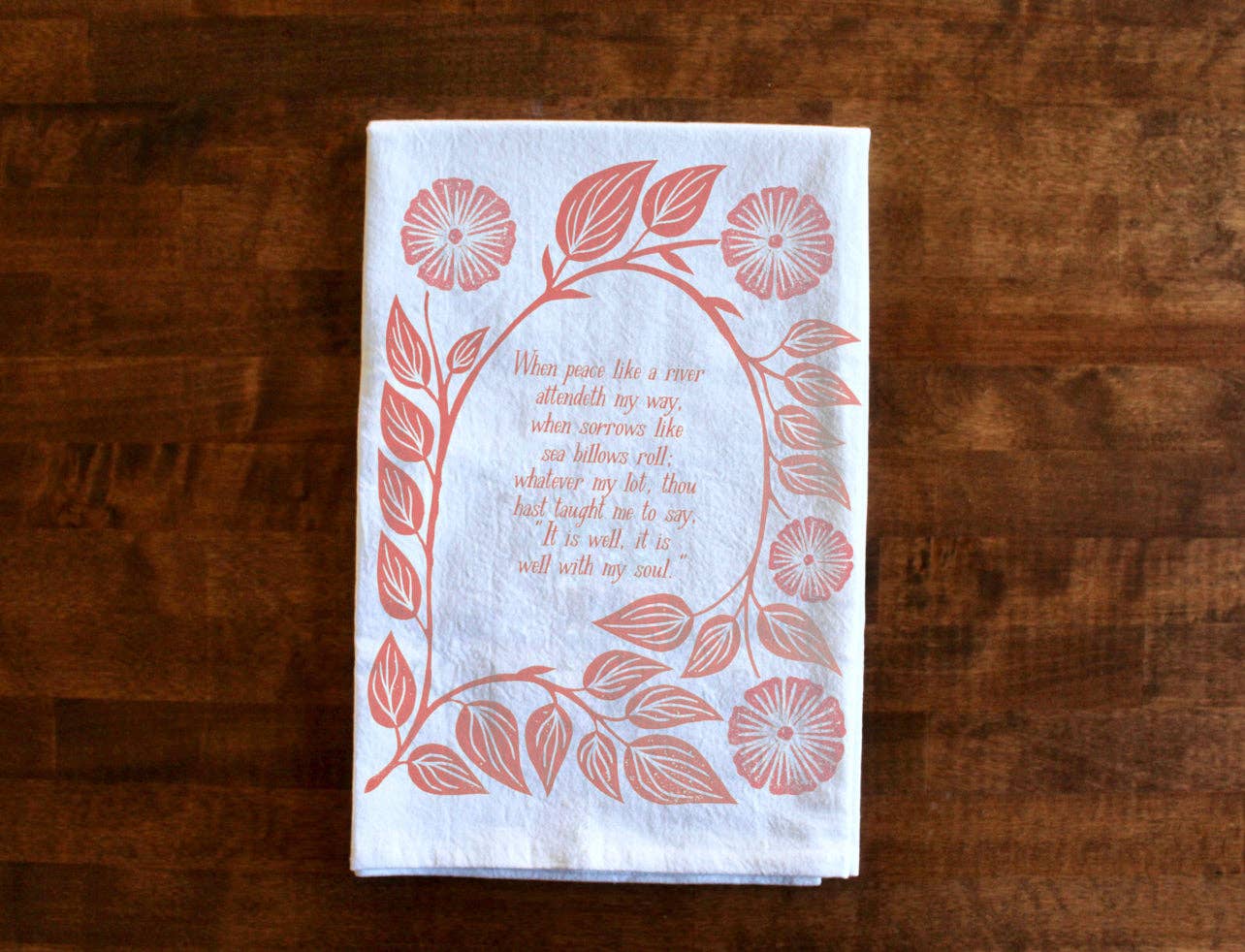Village Hymns - Wholesale Tea Towel - It Is Well With My Soul | Hymn Tea Towel