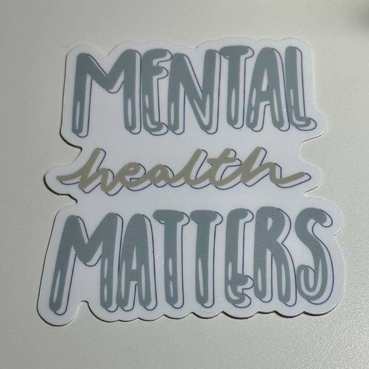 Mental Health Matters Sticker for wholesale by Createmerchco