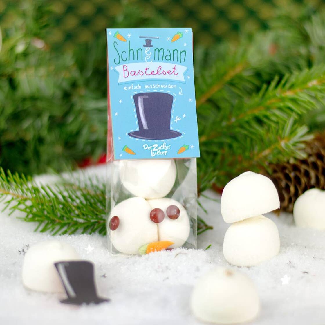 Der Zuckerbäcker - Wholesale DIY Food Kit - Snack bag snowman craft kit candy mix2