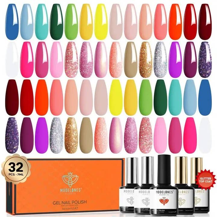 Dreamboat - 32 Stück 28 Farben Gel-Nagellack-Set für den Großhandel von Modelones