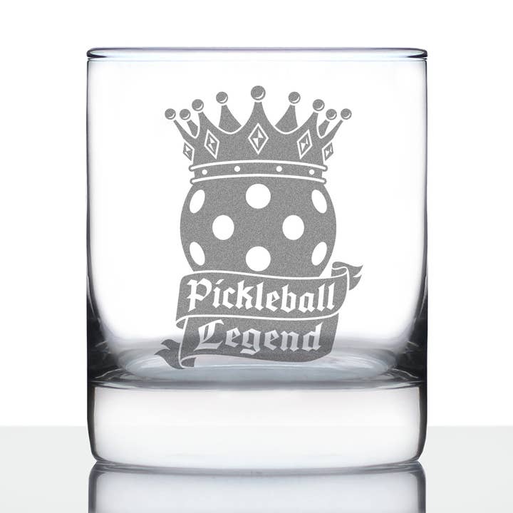 Presentes de Pickleball - Copo de Whisky - Lenda do Pickleball por atacado de bevvee
