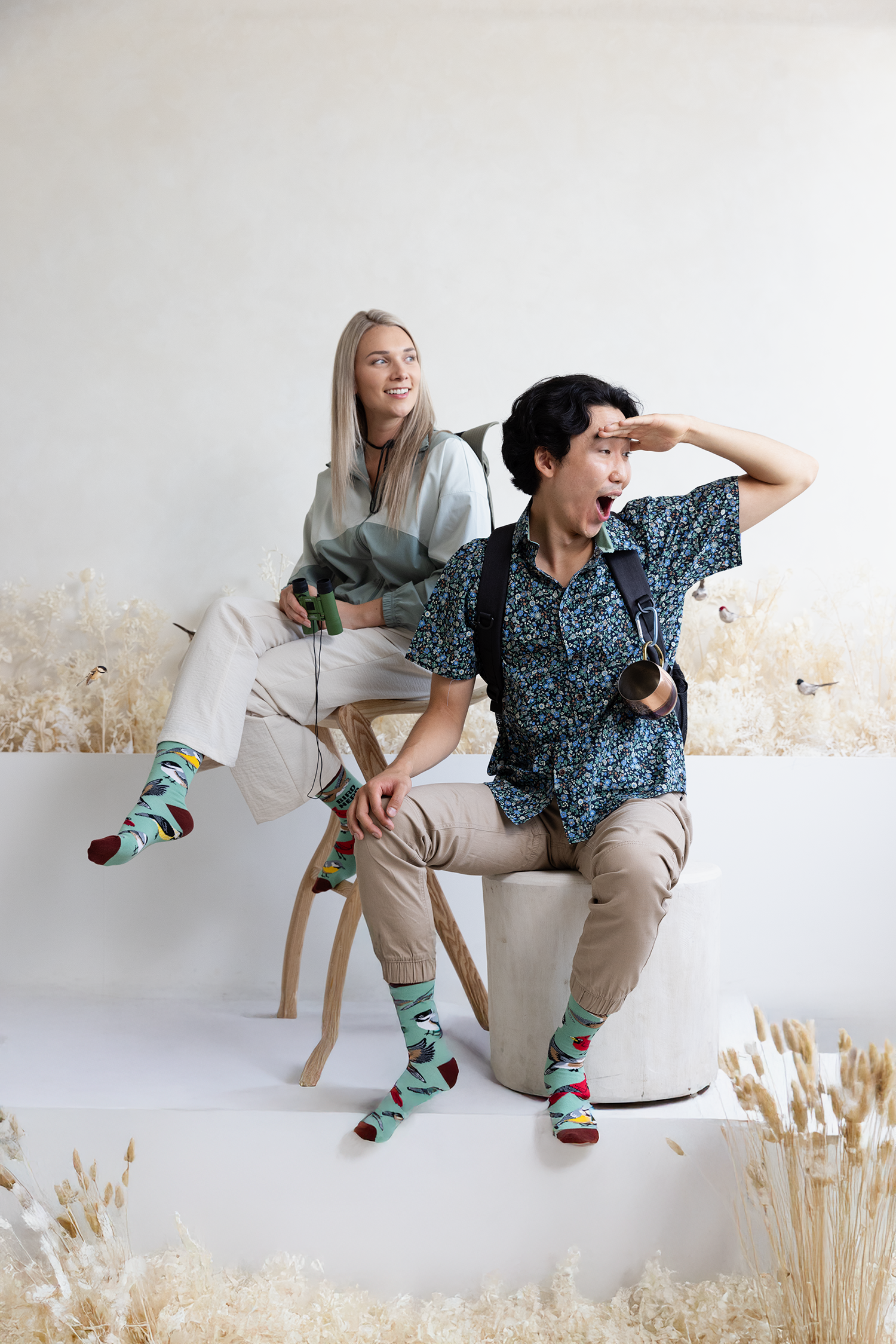 Uptown Sox - Wholesale Socks - Men's - Bird Nerd Socks - M/L (Men)3