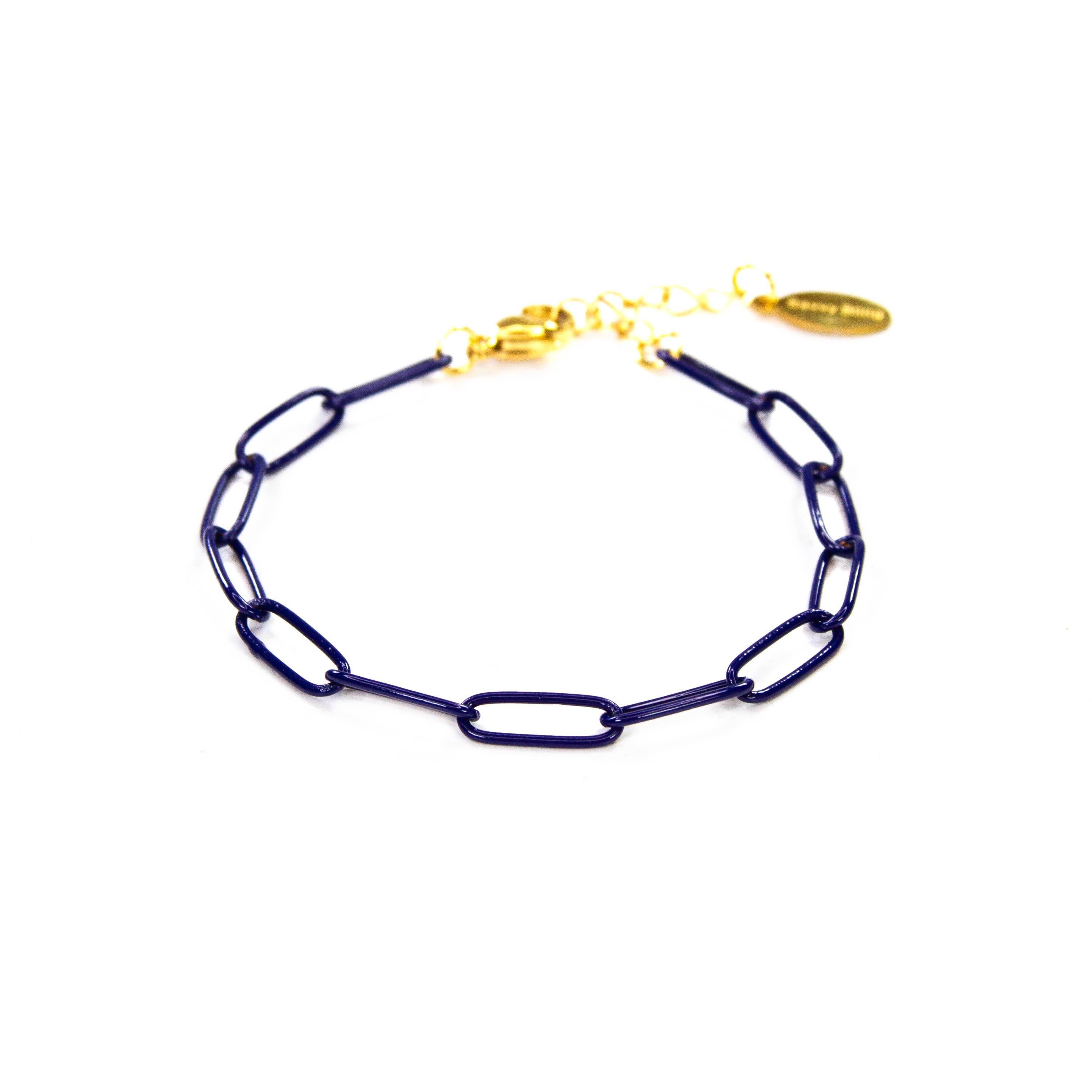 Savvy Bling - Wholesale Link & Chain Bracelet - Enamel 16+ Colors paperclip chain link bracelet7