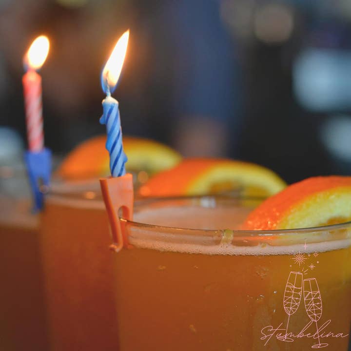Matches USA - Wholesale Cake Candle - Birthday & Celebration Candle Drink Party Clips