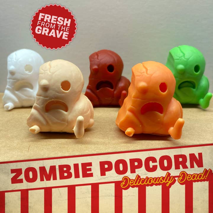 Zombie Popcorn Resin Speelgoed voor wholesale door Crumby Pins