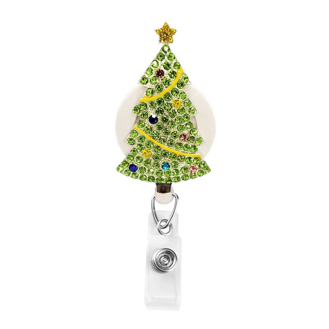 Wholesale Christmas Tree Sparkle and Shine Rhinestone Badge Reel for your  store - Faire
