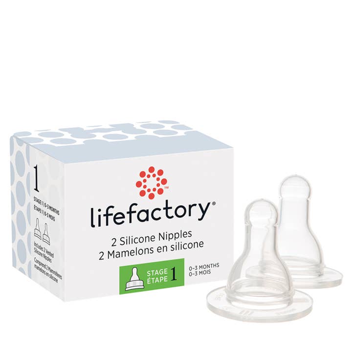 Accessory - Silicone Nipples 2pk, 4oz & 9oz Bottle for wholesale by Lifefactory