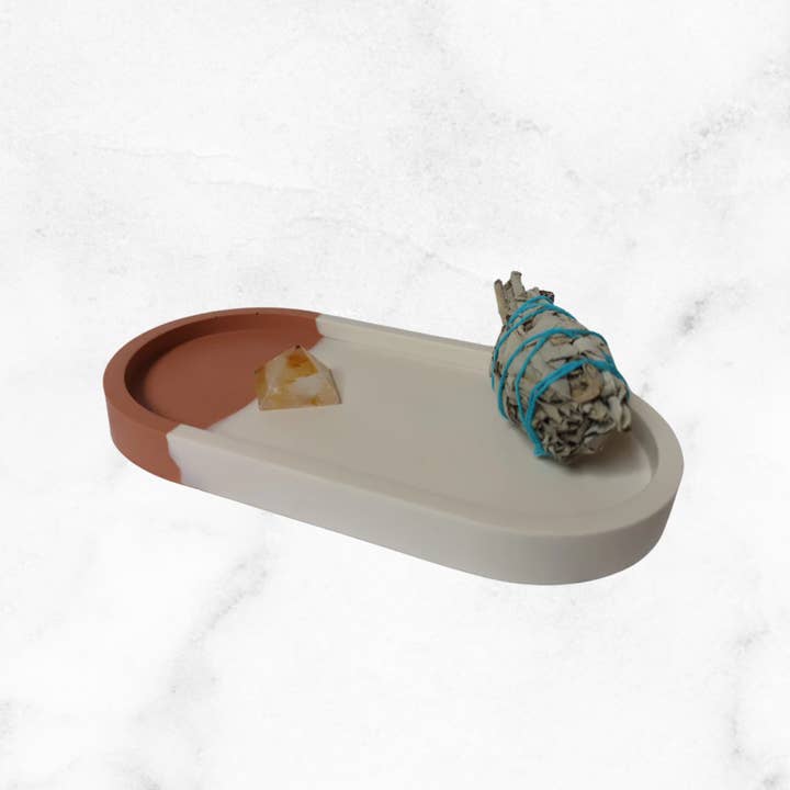 Sweet Happiness - Wholesale Decorative Plate/Dish/Bowl - Terracotta/cream catchall3