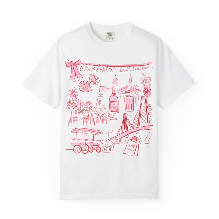 CHARLESTON - T-shirt pour la vente par Rebecca Illustrated