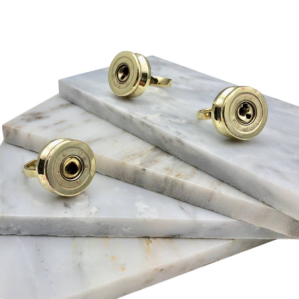 SLATE + SALT - Wholesale Cocktail/Statement Ring - Recycled Bullet Ring2