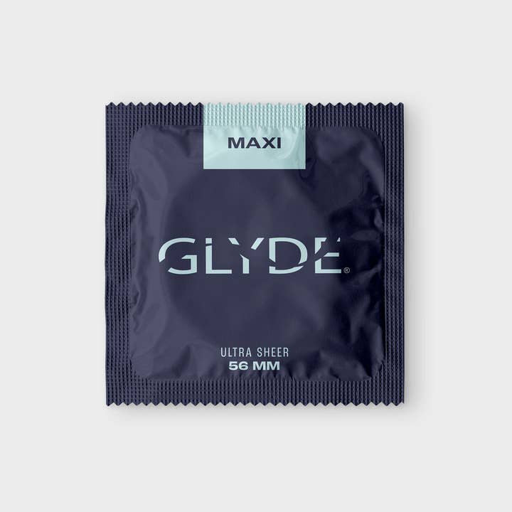 GLYDE & UNION Premium Vegan Condoms - Wholesale Contraceptive/Condom - GLYDE MAXI Vegan Condoms (Large/XL 57mm) 36-Count2