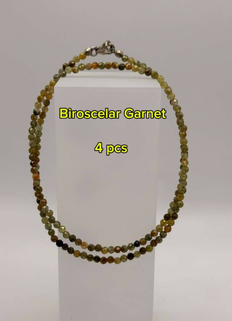 Csr jewelry design – wholesale Beaded/pearl necklace – Elegant Sterling Silver Faceted Bead Gemstone Necklace9