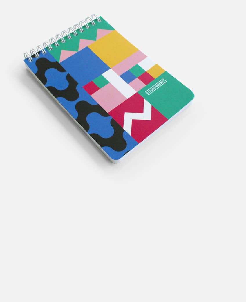 MAKENOTES - Wholesale Notepad - A6 spiral pad 60 sheets BLOC COLOR1