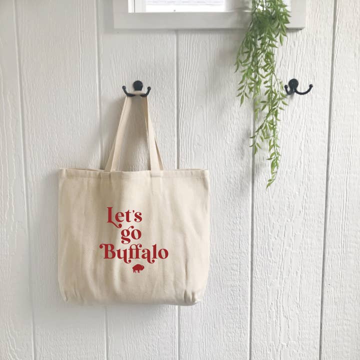 Perfect Day Print Co - Wholesale Tote Bag - Women's - Buffalo Bills Tote Bag - Lets Go Buffalo NY3
