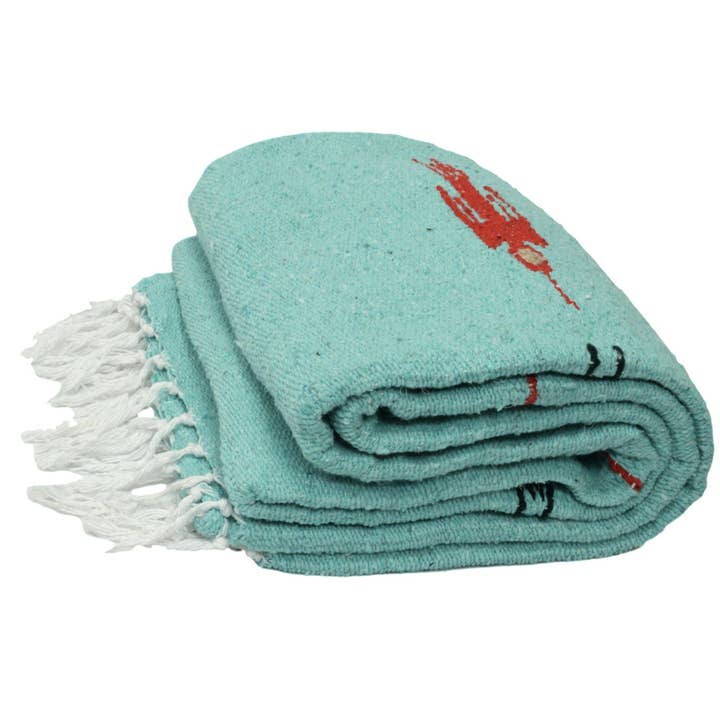 West Path - Wholesale Throw Blanket - Mint Baja Thunderbird Blanket