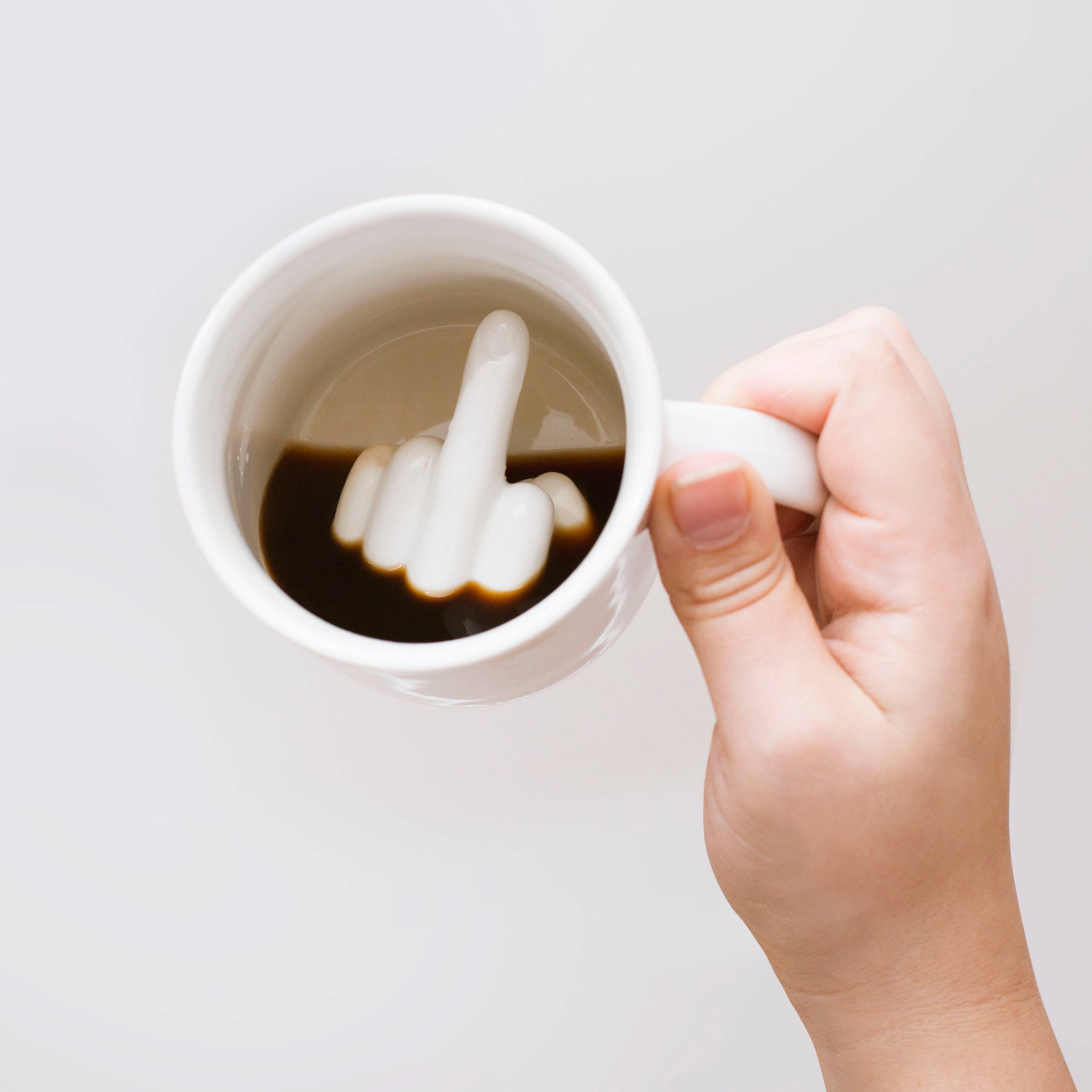 ThumbsUp! - Wholesale Coffee Mug - Up Yours 'Prank' Mug4