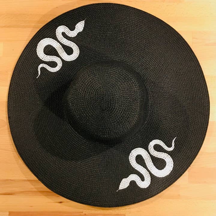 Witchwood Bags – Engroshandel Stråhat – til kvinder – Floppy solhat - XL Brim - Slanger