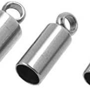 Mandala Crafts – wholesale Craft supplies – Mandala Crafts Stainless Steel Kumihimo Cord End Cap, Clasp, Ribbon Clamp, Bail Jewelry Finding Supplies Starter Kit (Endcaps, Bail Pegs, Earring Posts, Charms, Bead Caps)4