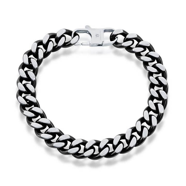 Stainless Steel 10.5mm Cuban Chain Bracelet for wholesale by Metallo