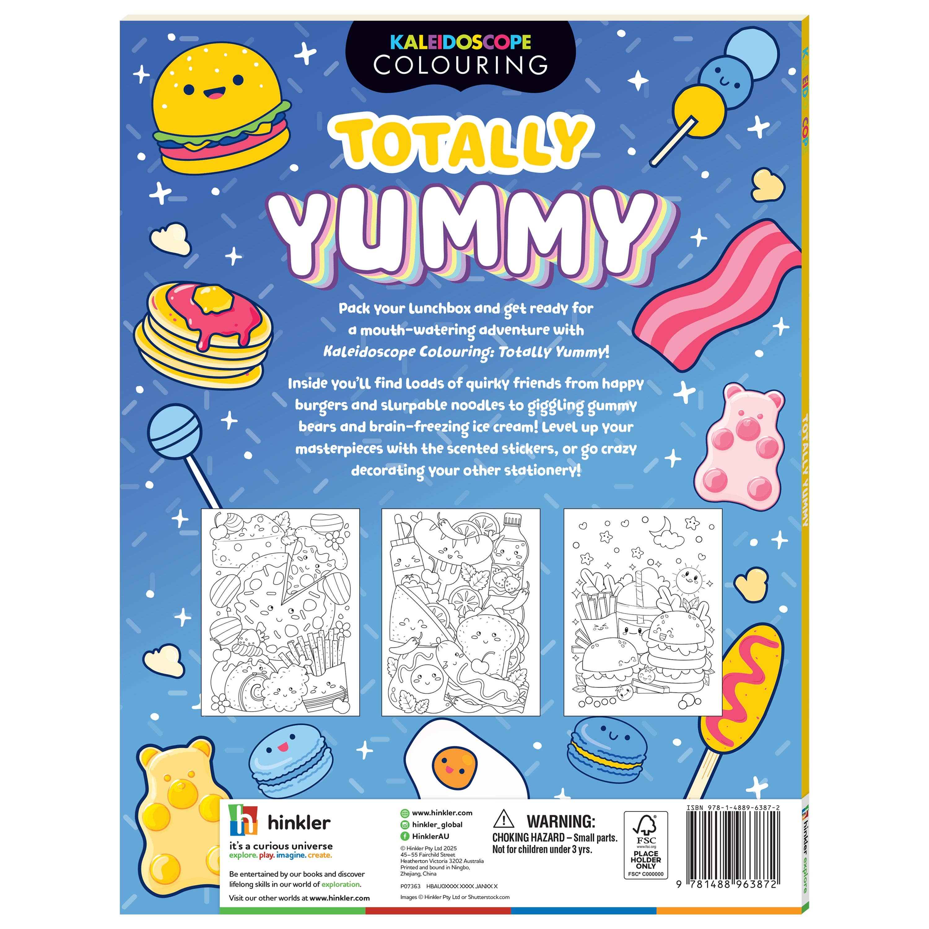 Hinkler Australia - Wholesale Sticker – Child & baby - Kaleidoscope Colouring Scented Stickers Totally Yummy5