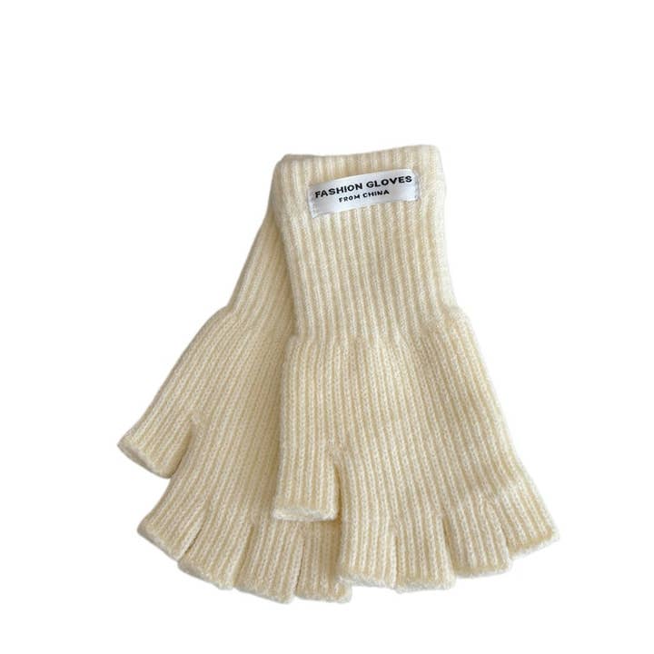 Funkyrel® Atzbranding Limited - Wholesale Gloves – Women's - Gloving - Winter Half-Finger Knitted Gloves2