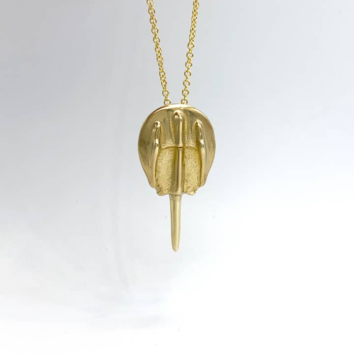Blue Dot Jewelry - Wholesale Pendant/Charm Necklace - Bronze Horseshoe Crab Necklace2