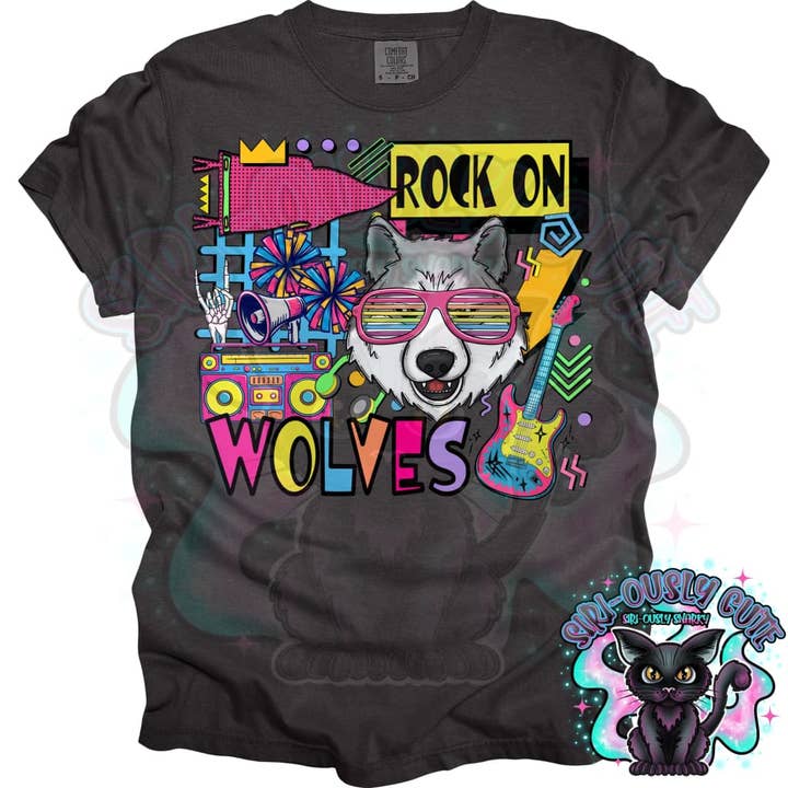 90S Rock On Wolves Cheer for wholesale by Siri-Ously Cute
