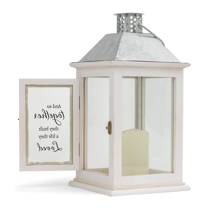 Magnolia - Wholesale Lantern - Lantern Together They Built Small White2