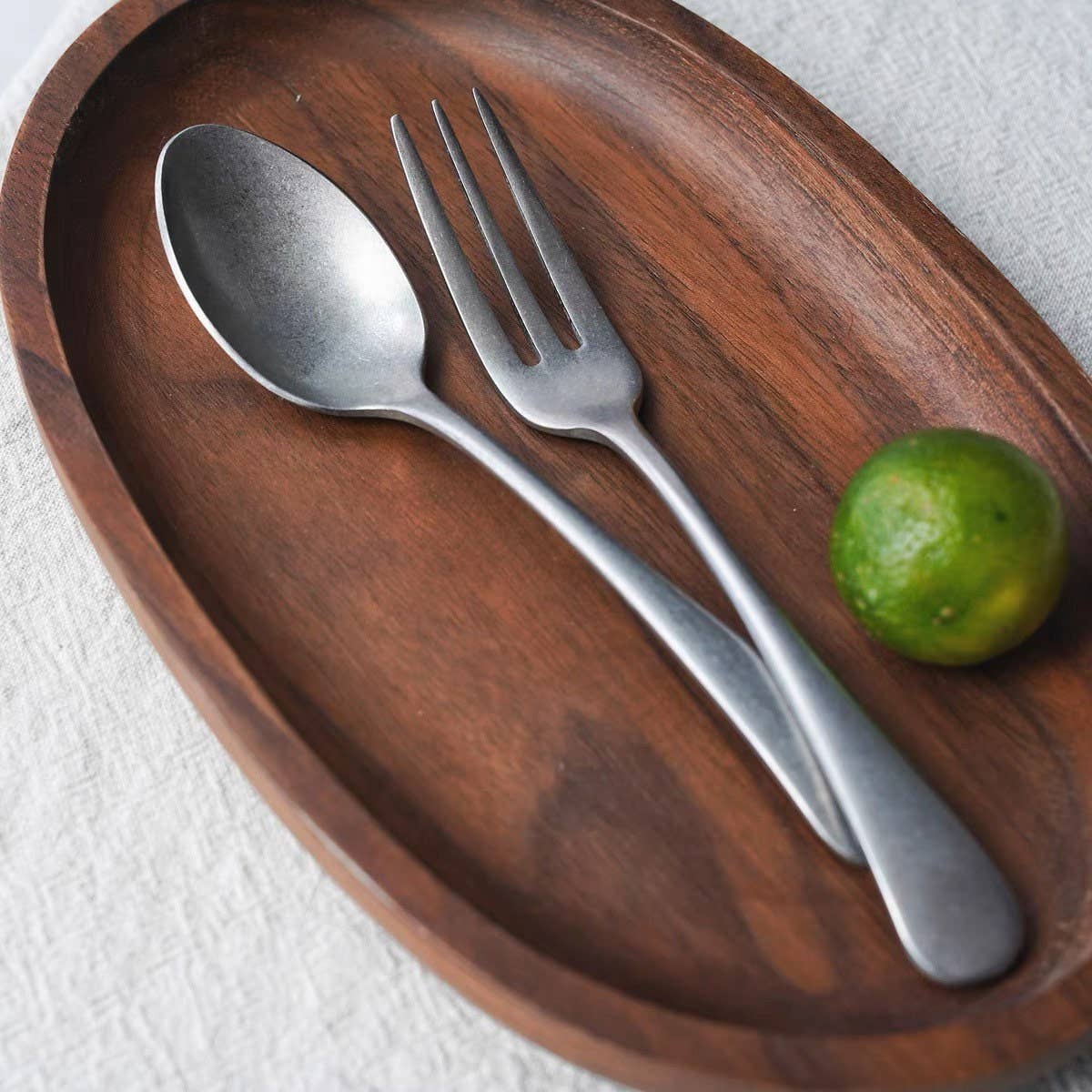 Gohobi （We cover U.S. import duties） - Wholesale Assorted Cutlery Set - Gohobi A Set of 6 Pieces Stonewashed Stainless Steel Cutlery5