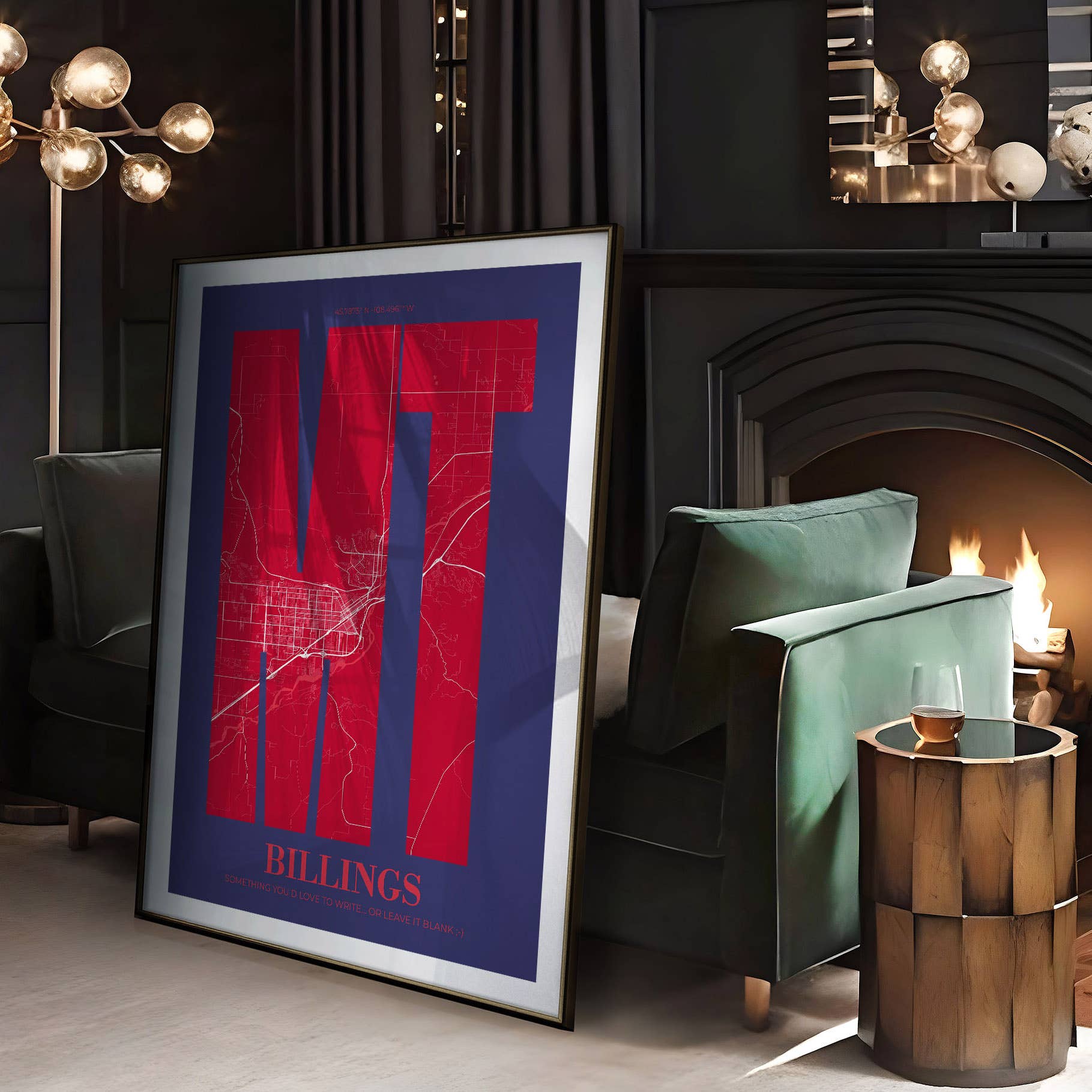 The Traveler Art - Wholesale Poster - MT MONTANA LetraMap0