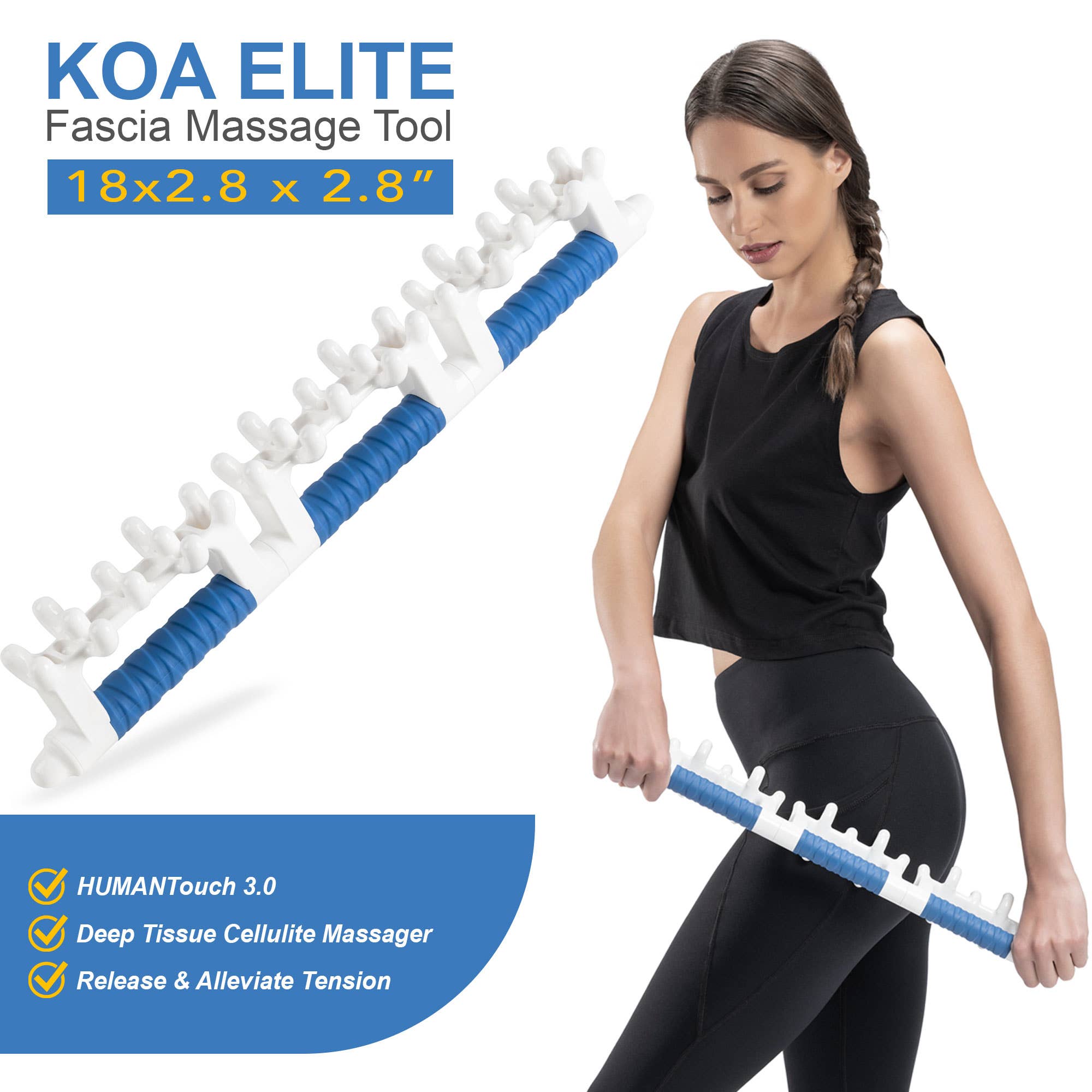 MINTBIOLOGY – Massajador corporal por atacado – Koa Elite ferramenta grande para massagem de fáscia - massageador para celulite10