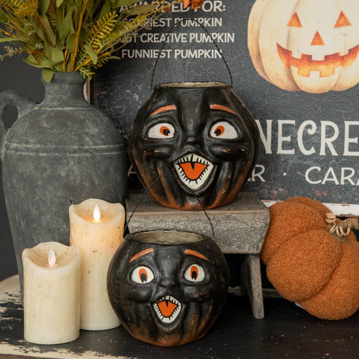 Ragon House - Wholesale Decorative Tabletop Object - 5" BLACK JACK-O-LANTERN CHOIR BOY