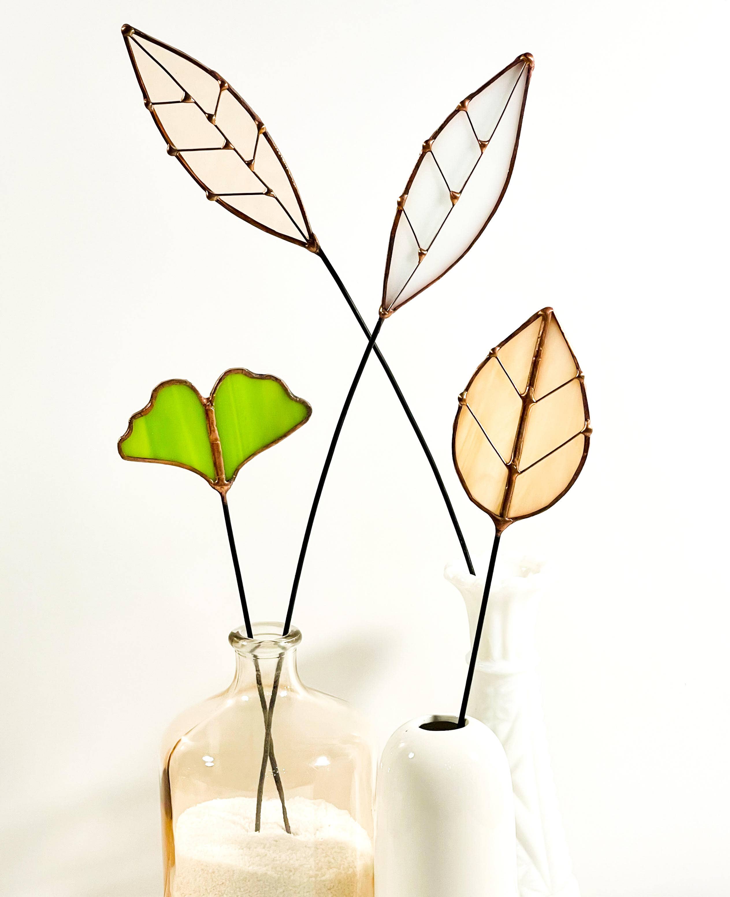 Samara Designs Studio - Vendita all'ingrosso Fiori finti - Stelo Foglia di Vetro Ovale5