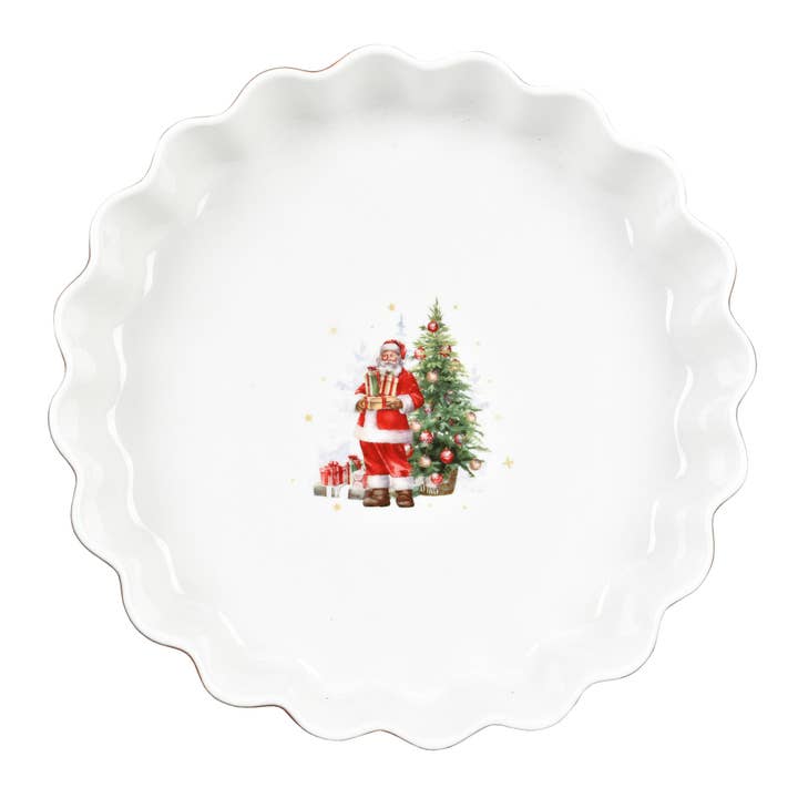 Isabelle Rose - Wholesale Baking Dish - Porcelain baking dish Happy Santa 24,5 x 5,5 cm Isabelle Ros1