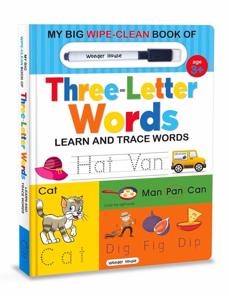 Independent Publishers Group - Wholesale Preschool Book (3-5) - My Big Wipe And Clean Book of Three Letter Words for Kids0