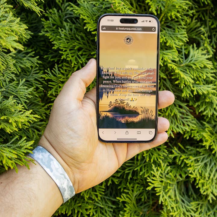 Free Luma - Vente Bracelet tissé/tressé - Bracelet verset biblique NFC de l'Armée de Dieu1