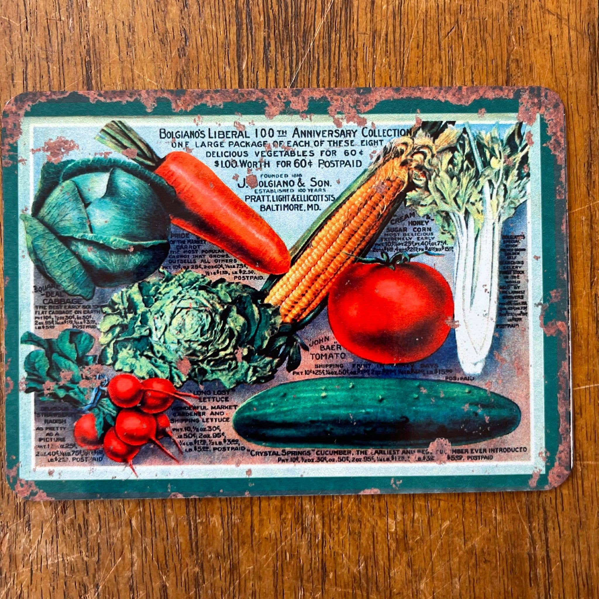 The British Metal Signs Company - Vente Pancarte - Plaque en métal Vintage Veg Vegetable0