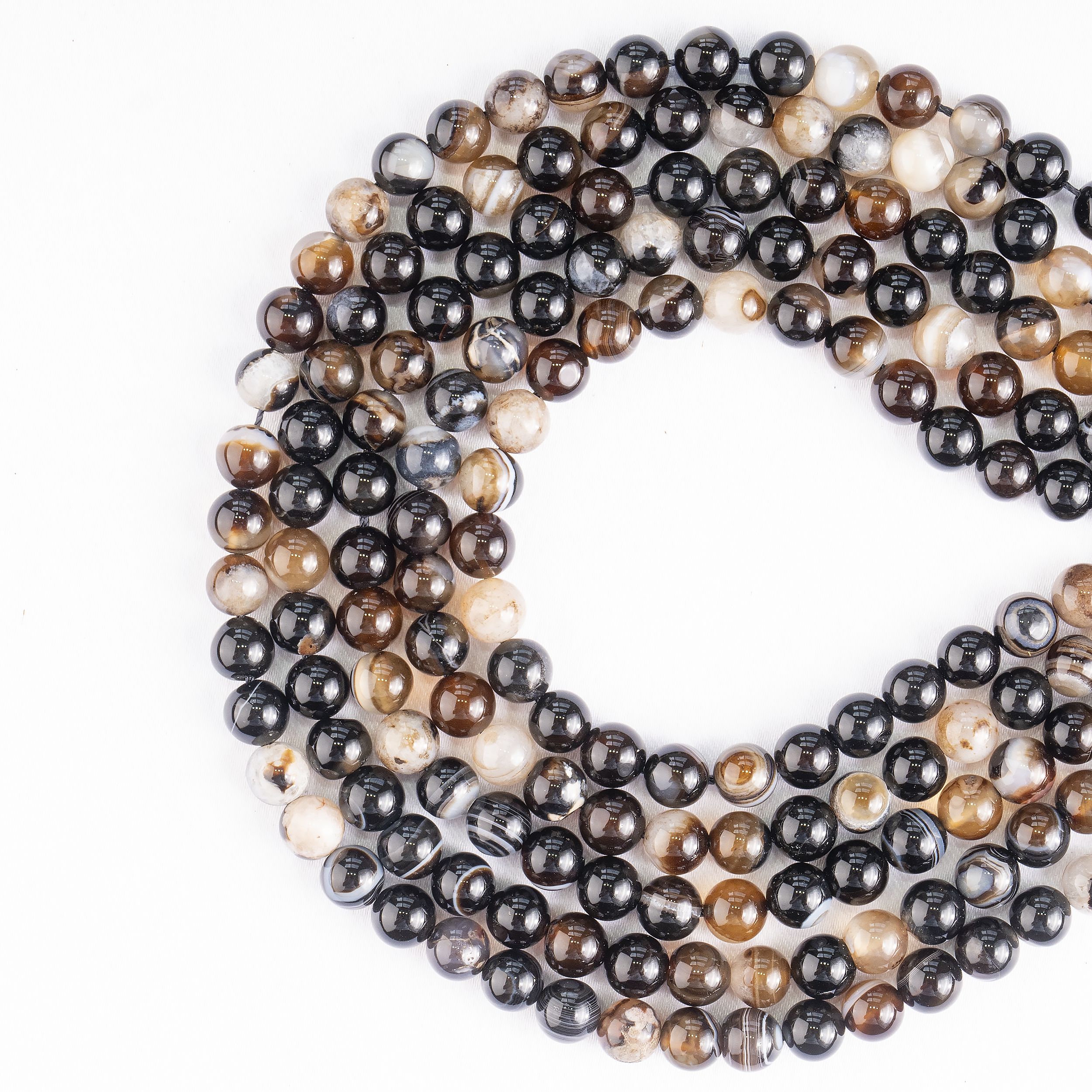Soothing Crystals Beads - Wholesale Beads - Crystal Jewelry Beads |Black Sulemani Agate |Gemstone Healin4