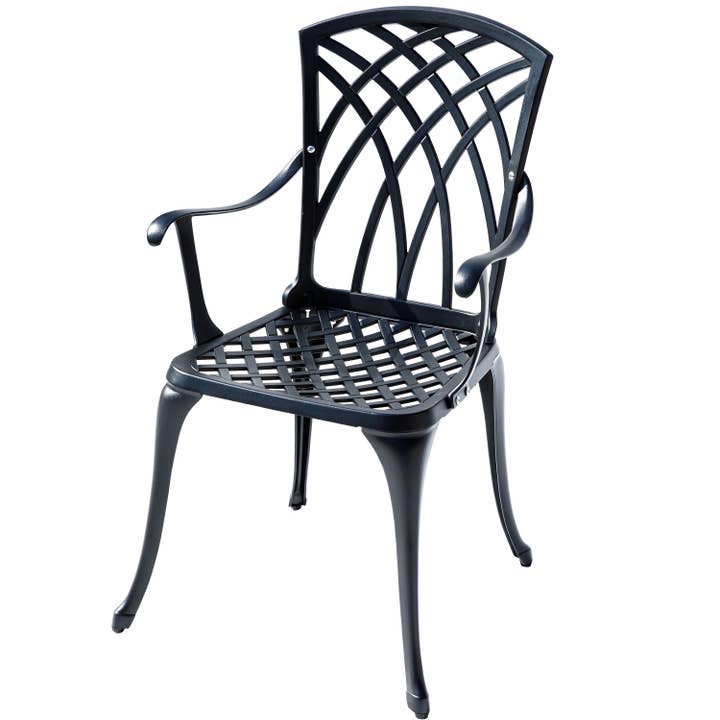 Hi-Line Gift Ltd. - Wholesale Patio set - Black Cast Aluminium Bistro Set4