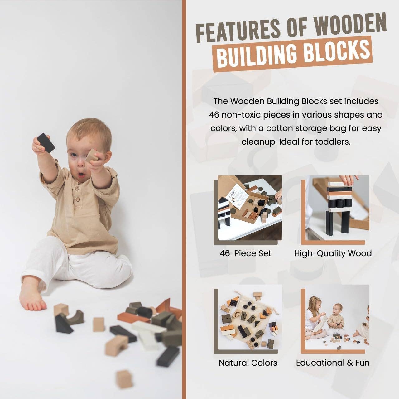Laurel Tree and Me – wholesale Blocks – Kids & baby – Educational Wooden Stacking Blocks for Toddlers8