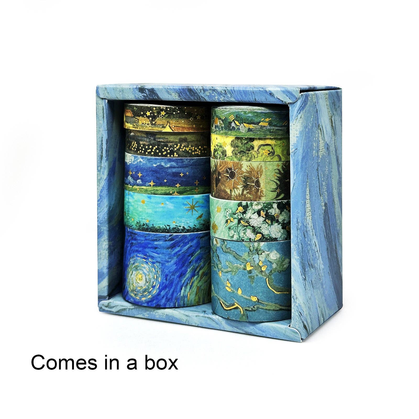 Wrapables.com - Wholesale Washi Tape - Wrapables Decorative Gold Foil Washi Tape Box Set25