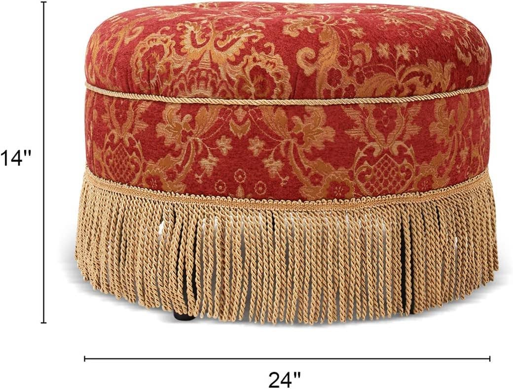 Jennifer Taylor Home - Wholesale Ottoman - Yolanda 24" Round Upholstered Accent Ottoman37