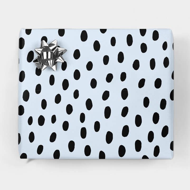 Handdrawn Polka Dots Gift Wrap for wholesale by The Design Craft