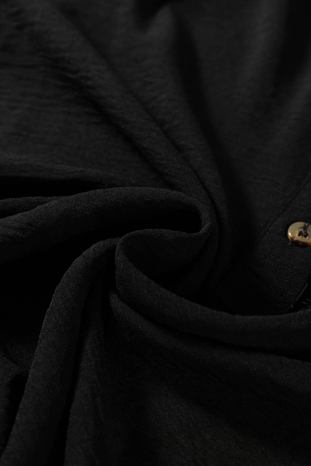 Noir Blouse à manches longues à volants et patchwork contrasté léopard (S-XL) en vente sur Faire7