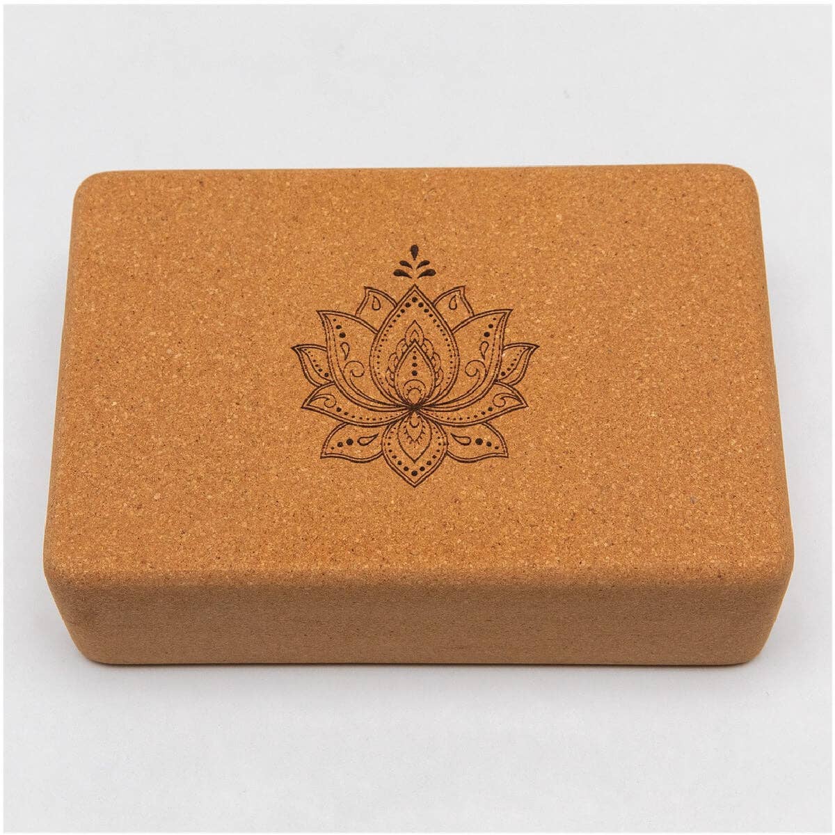 Divasya - Wholesale Yoga Block/Bolster - Cork Yoga Block | medium size | rounded edges | 22.5 x 15 x 7.5 cm1