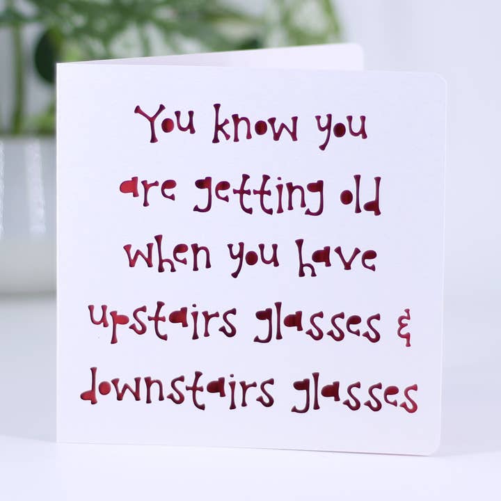 Sabes que estás envejeciendo cuando... para venta al por mayor de Paradise Papercraft