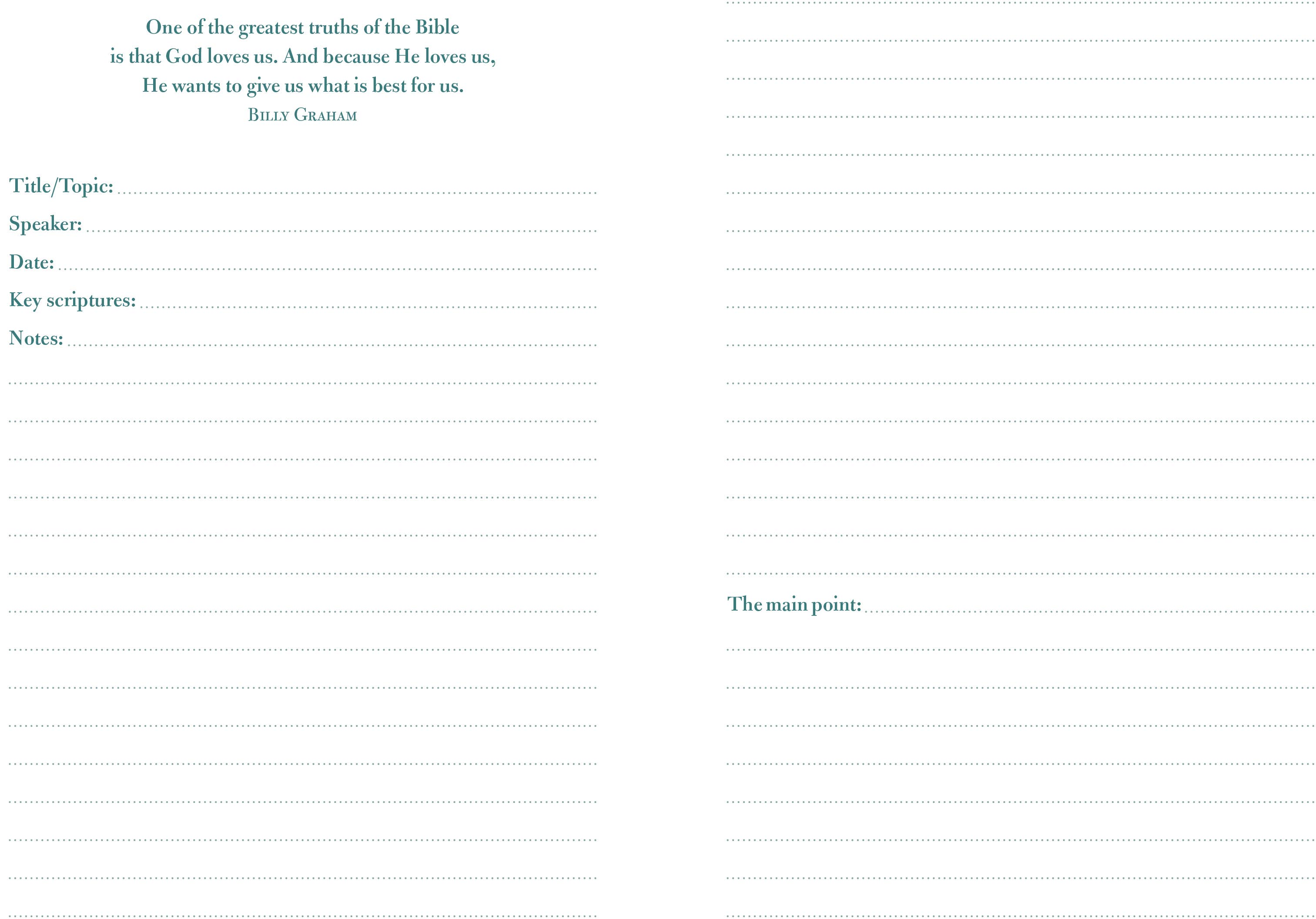 Barbour Publishing, Inc. - Wholesale Biography & Memoir - Sermon Notes Journal [Olive Tree]2