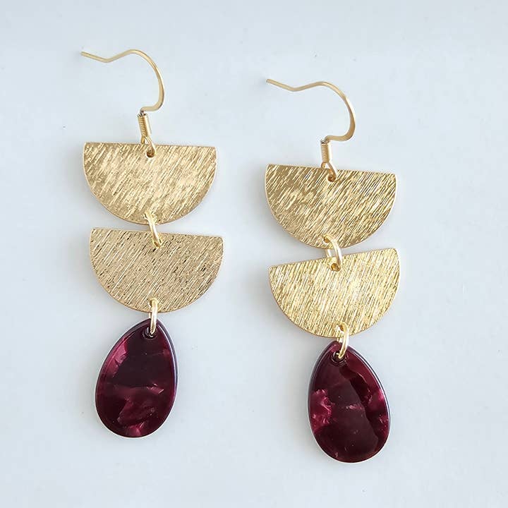 Aria Øreringe - Kastanjebrun // Smykker, Gaver, Efterår for engroshandel hos Spiffy & Splendid