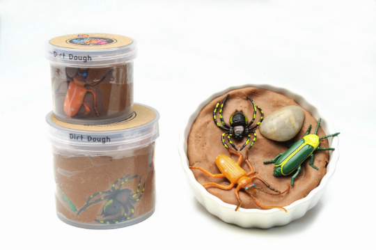 HAPPY DOUGH LUCKY - Vente Pâte ingénieuse/slime – enfant - Pâte à modeler Terre, Insectes et Boue Sensorielle0